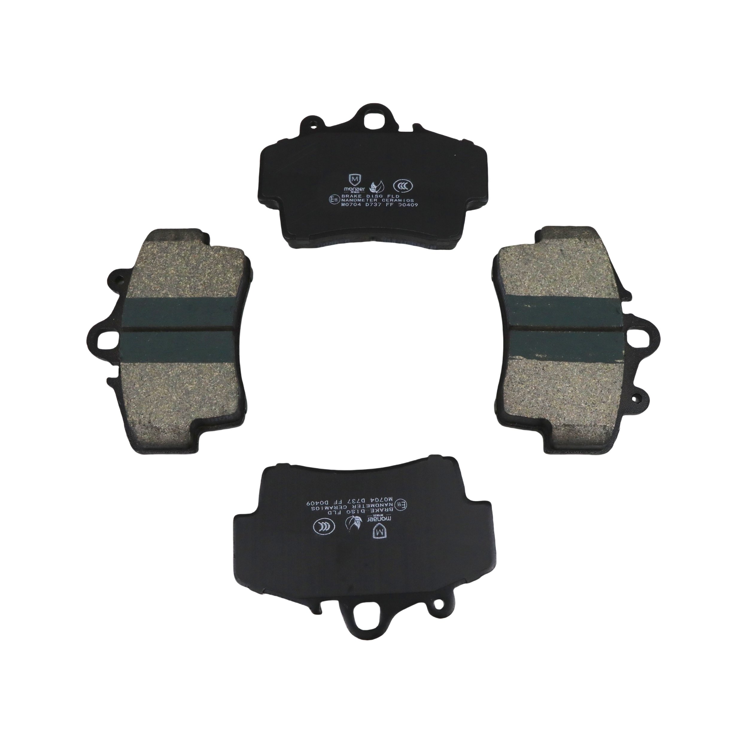 Monaer Brake Pads D737 Ceramic Front Disc Brake Pad for PORSCHE