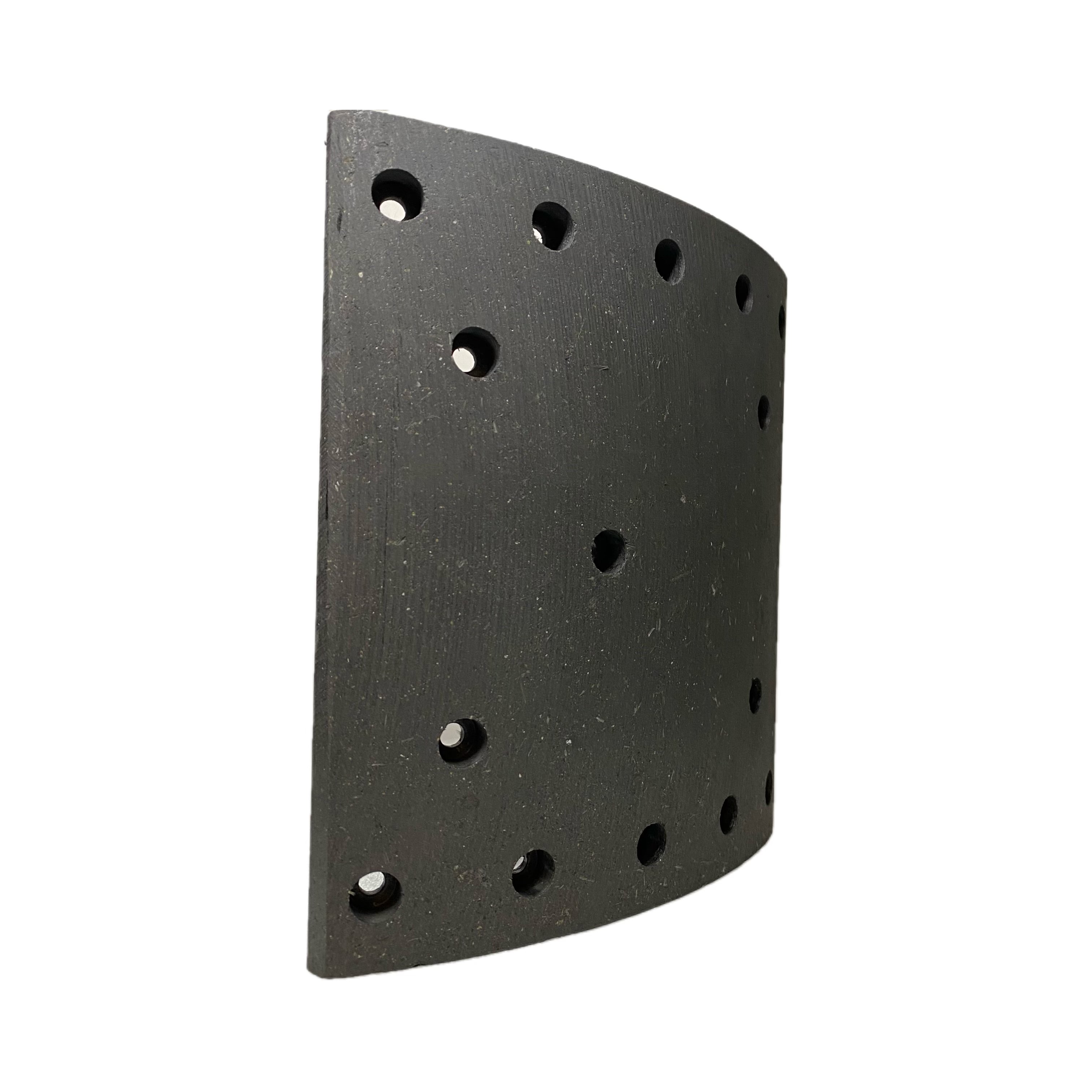 208x220x15mm 15 Holes Rear Truck Brake Shoe Lining for Yutong Bus