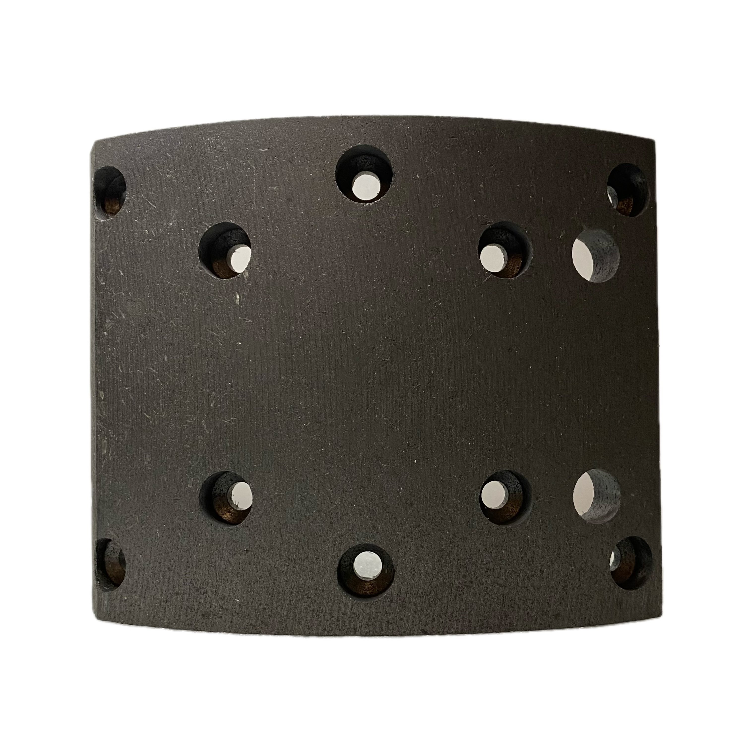 208x220x15mm 15 Holes Rear Truck Brake Shoe Lining for Yutong Bus