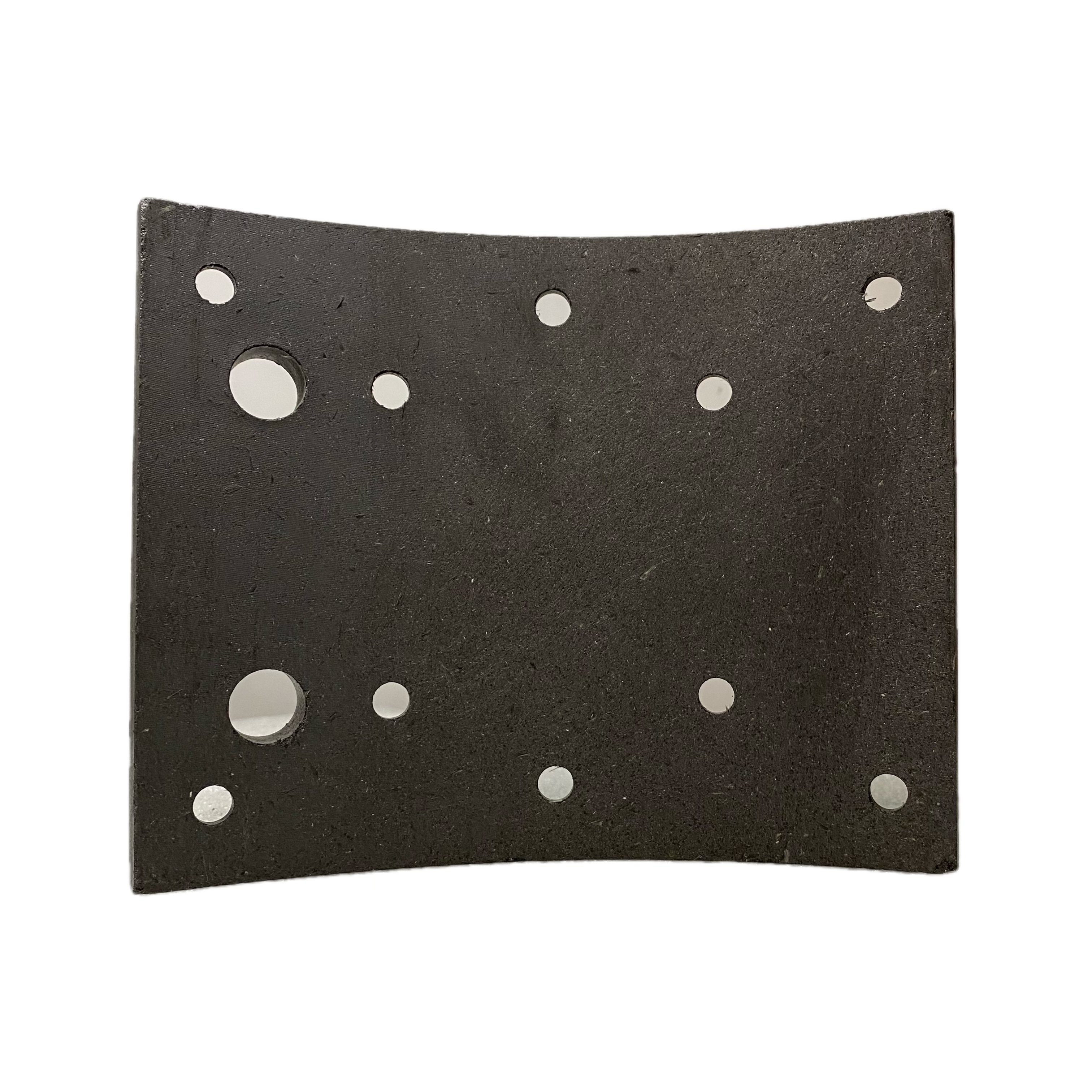 208x220x15mm 15 Holes Rear Truck Brake Shoe Lining for Yutong Bus