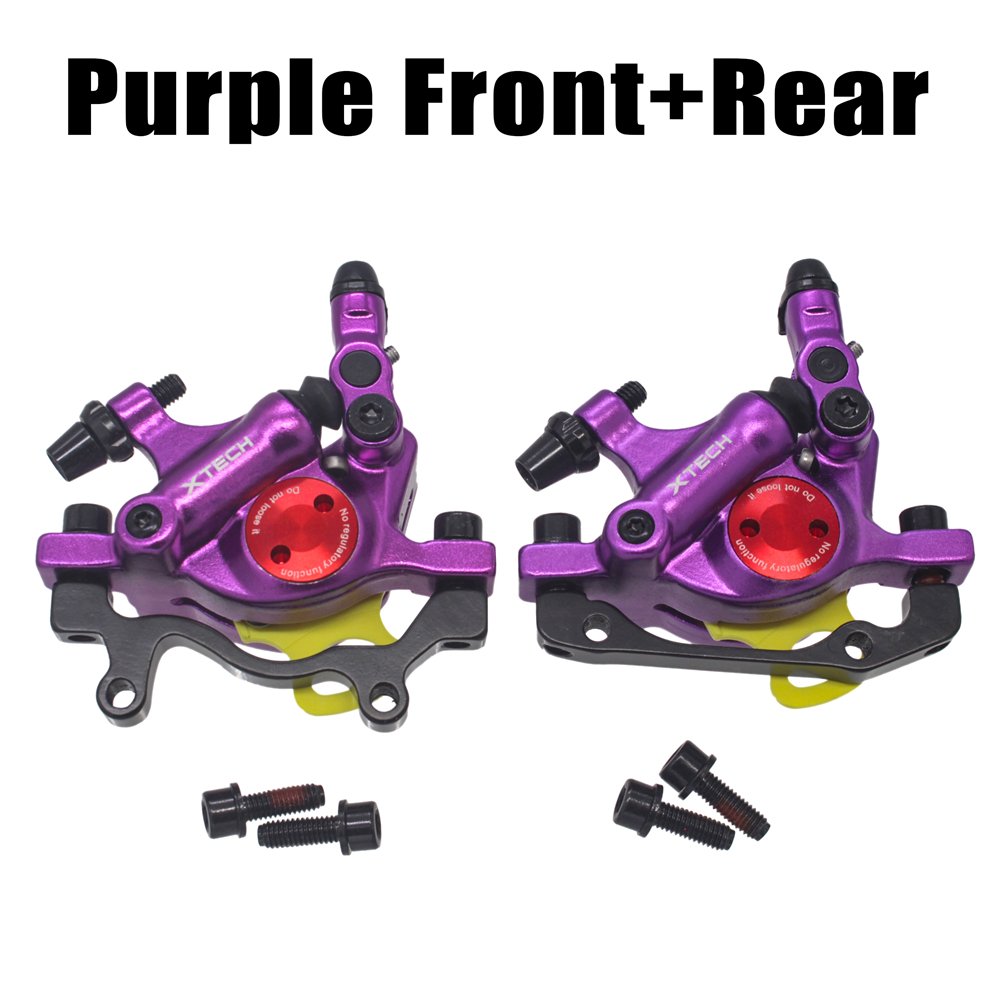 ZOOM Bicycle Hydraulic Disc Brake MTB Mountain Road Bike Bicycle Hydraulic Oil Line Pulling Disc Brake XTECH HB100 Front & Rear