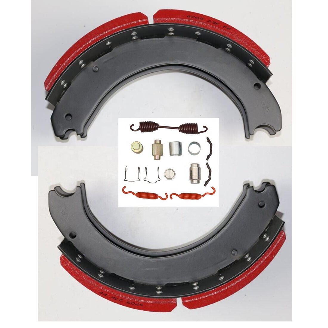 American Truck Trailer Axle Lined Lining Brake Shoe with Hardwair Repair Spring 4709 4707 Brake Shoe