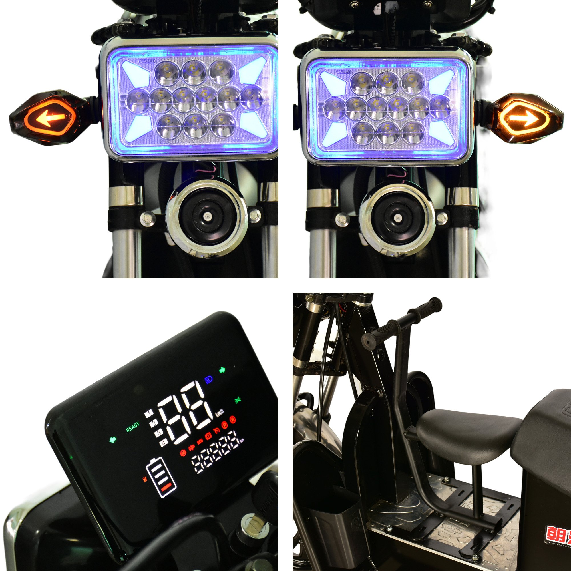2024Hot Sales High Speed Load-bearing Electric Motorcycle for Urban Commuting 1000W Power Electric Motorcycle for Tough Terrains