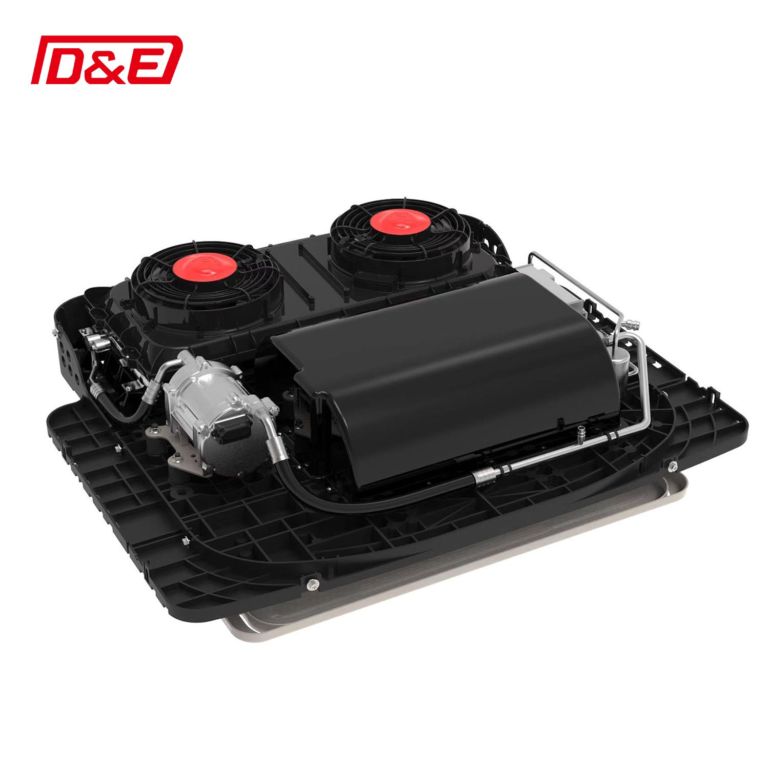 High Quality DC 12/24V Double Fan Brushless Motor Parking Air Conditioner for Truck RV Caravan Motorhome