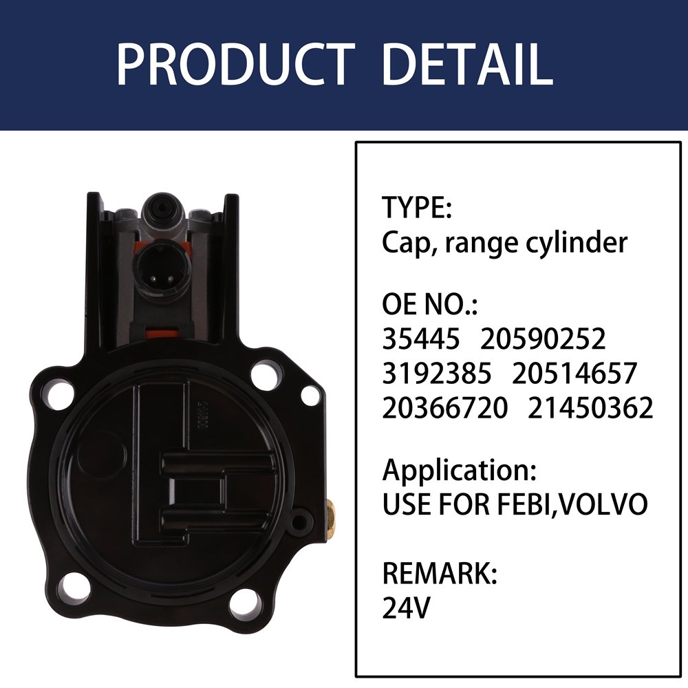 35445 20590252 3192385 20514657 20366720 21450362 Truck Parts Brake System Range Gear Cylinder Solenoid Valve for Volvo