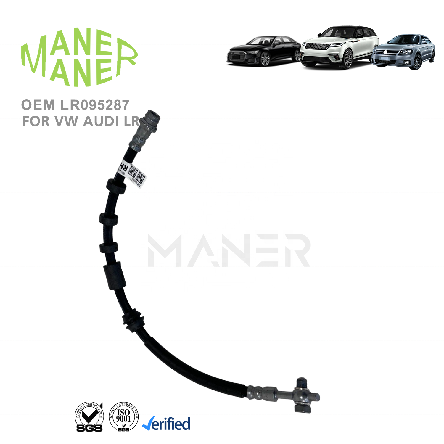 MANER Car Auto Parts LR057827 China Factory Price Front Right Brake Hose for Land Rover Discovery Sport L550 Range Rover Evoque