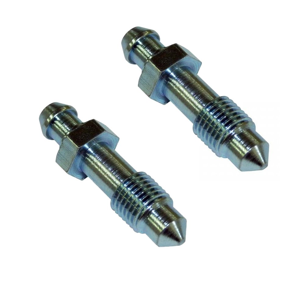 Customized Bleed Screw 1/4-28 Speed Bleeder Screws Steel Zinc Plating