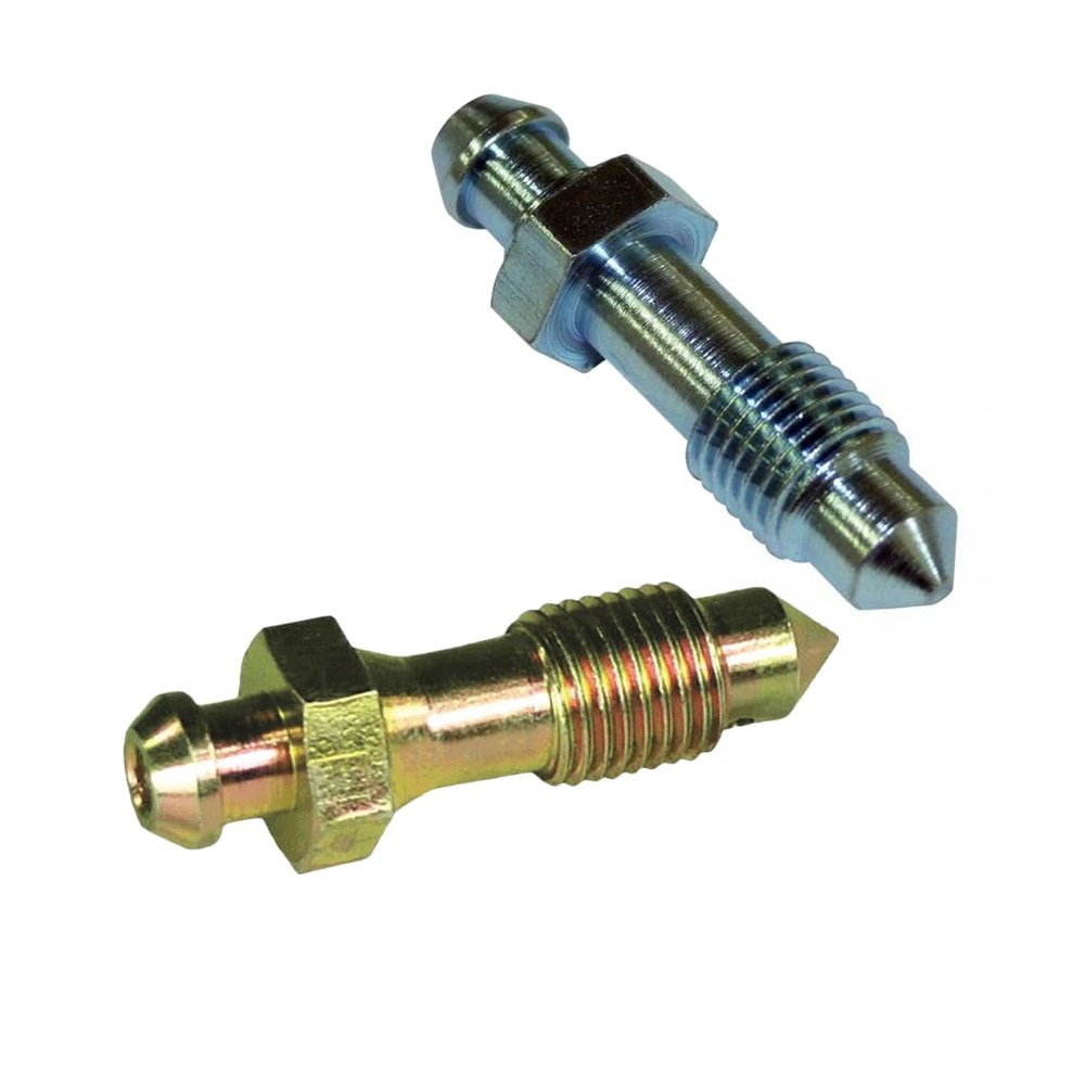 Customized Bleed Screw 1/4-28 Speed Bleeder Screws Steel Zinc Plating