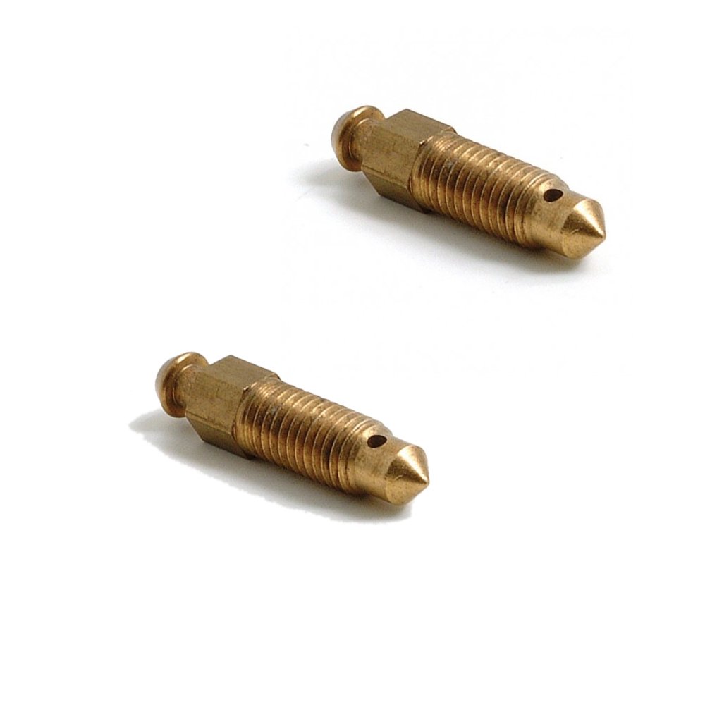 Customized Bleed Screw 1/4-28 Speed Bleeder Screws Steel Zinc Plating