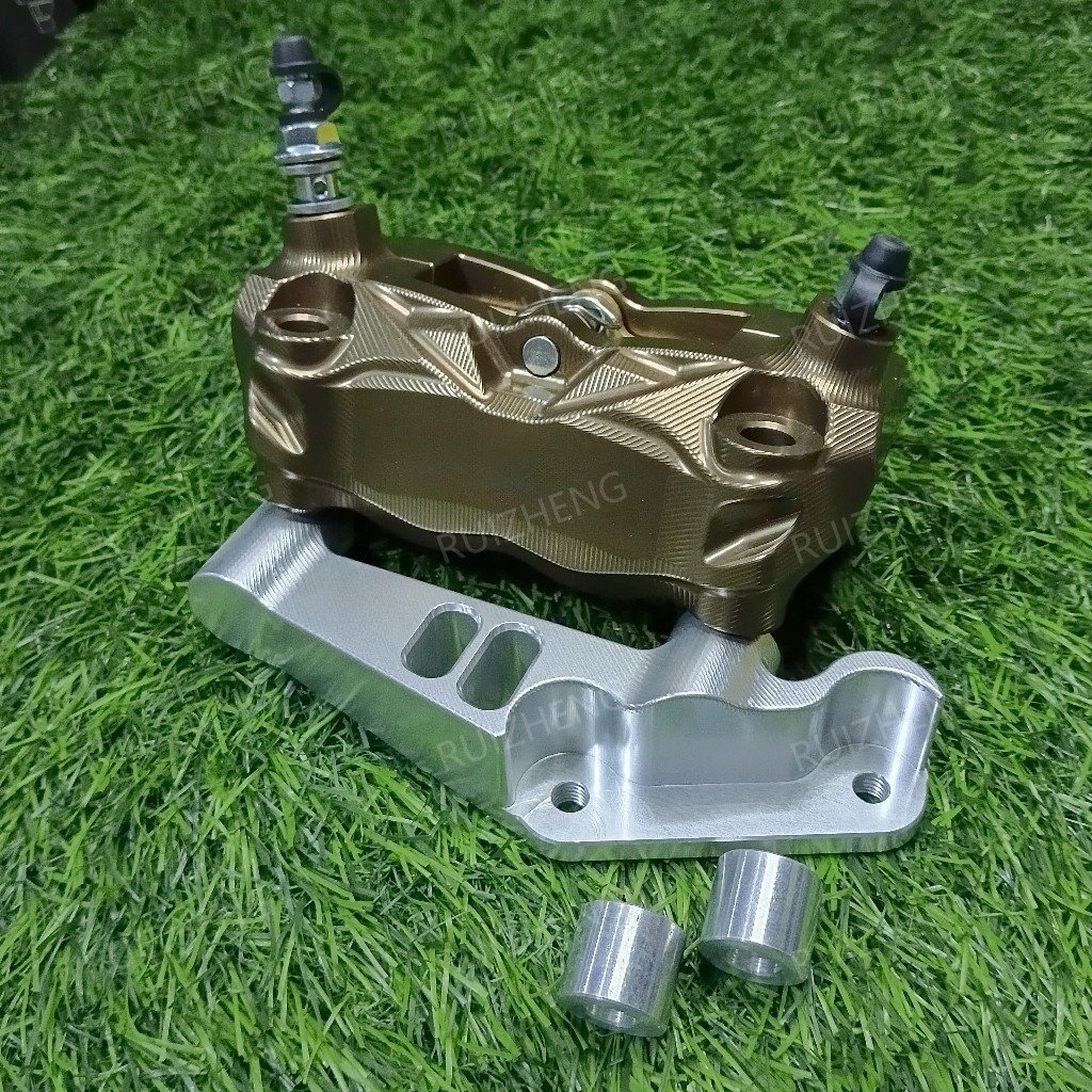 Breket Set Kaliper/Caliper Racing Ninja R/SS/Rr 4p 4 Piston Cnc Breket 280mm 300mm 320mm Brake Calipers