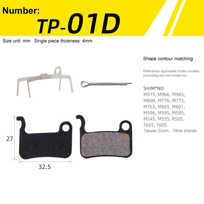 Hot Sale Mountain Bike Brake Block Semi-Metal to Make a BB5 M355 M446 Oil Disc Bicycle Brake Pads