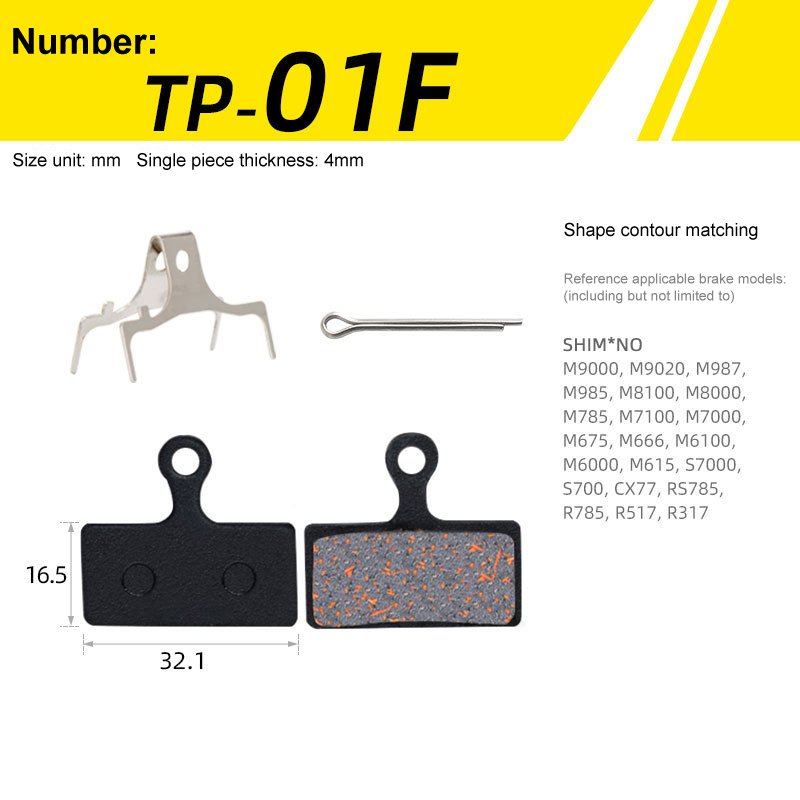 Hot Sale Mountain Bike Brake Block Semi-Metal to Make a BB5 M355 M446 Oil Disc Bicycle Brake Pads