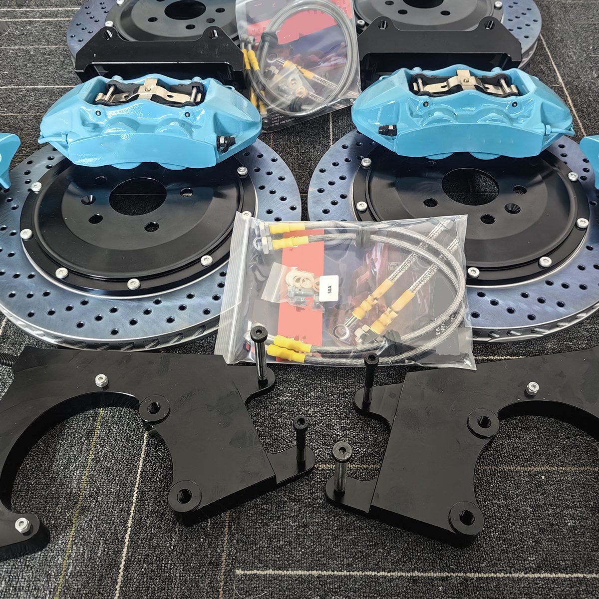 OEM Brake System Replacement Parts GT6 6 Piston Brake Caliper & 4 Piston Caliper for 5Series XT6 A5 380mm Big Brake Disc Kit
