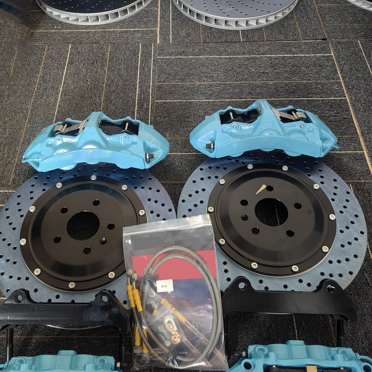 OEM Brake System Replacement Parts GT6 6 Piston Brake Caliper & 4 Piston Caliper for 5Series XT6 A5 380mm Big Brake Disc Kit