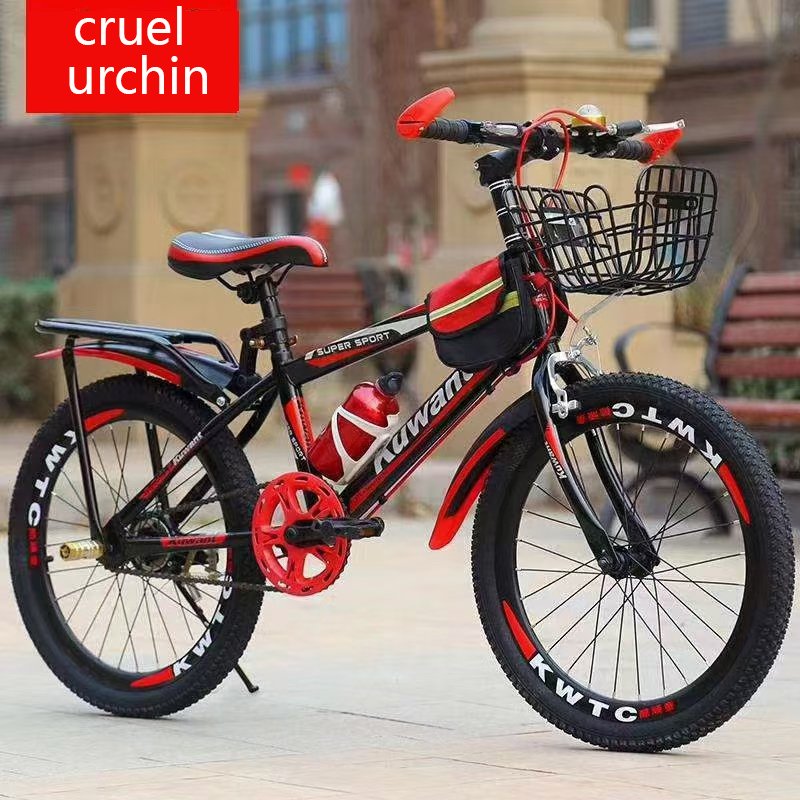 Children's Single Speed MTB Bike for 10-13 Year Old Boys Aluminum Alloy Fork with Helmets Included