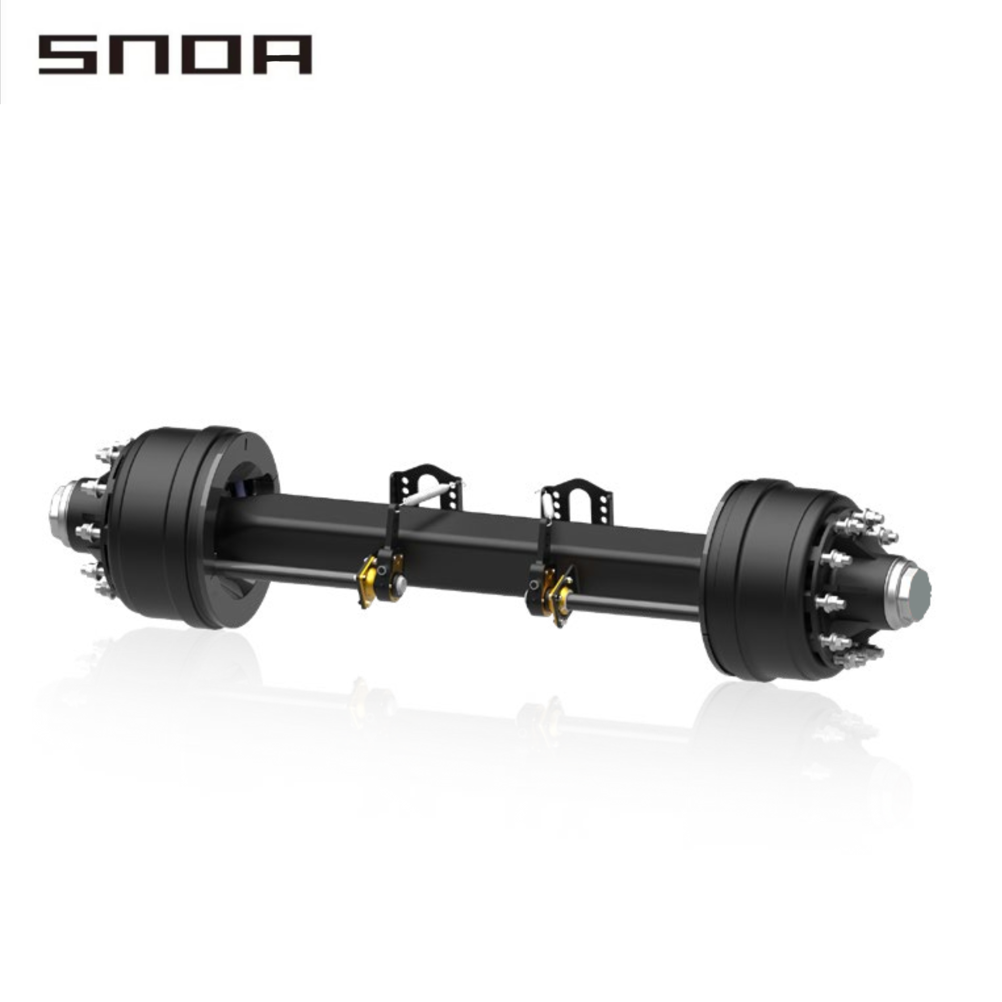 New and Used 15T Drum Brake Axle Steel Heavy Duty Freight Hauling Trailer Part with 3500lb Max Payload for Semi Trailers
