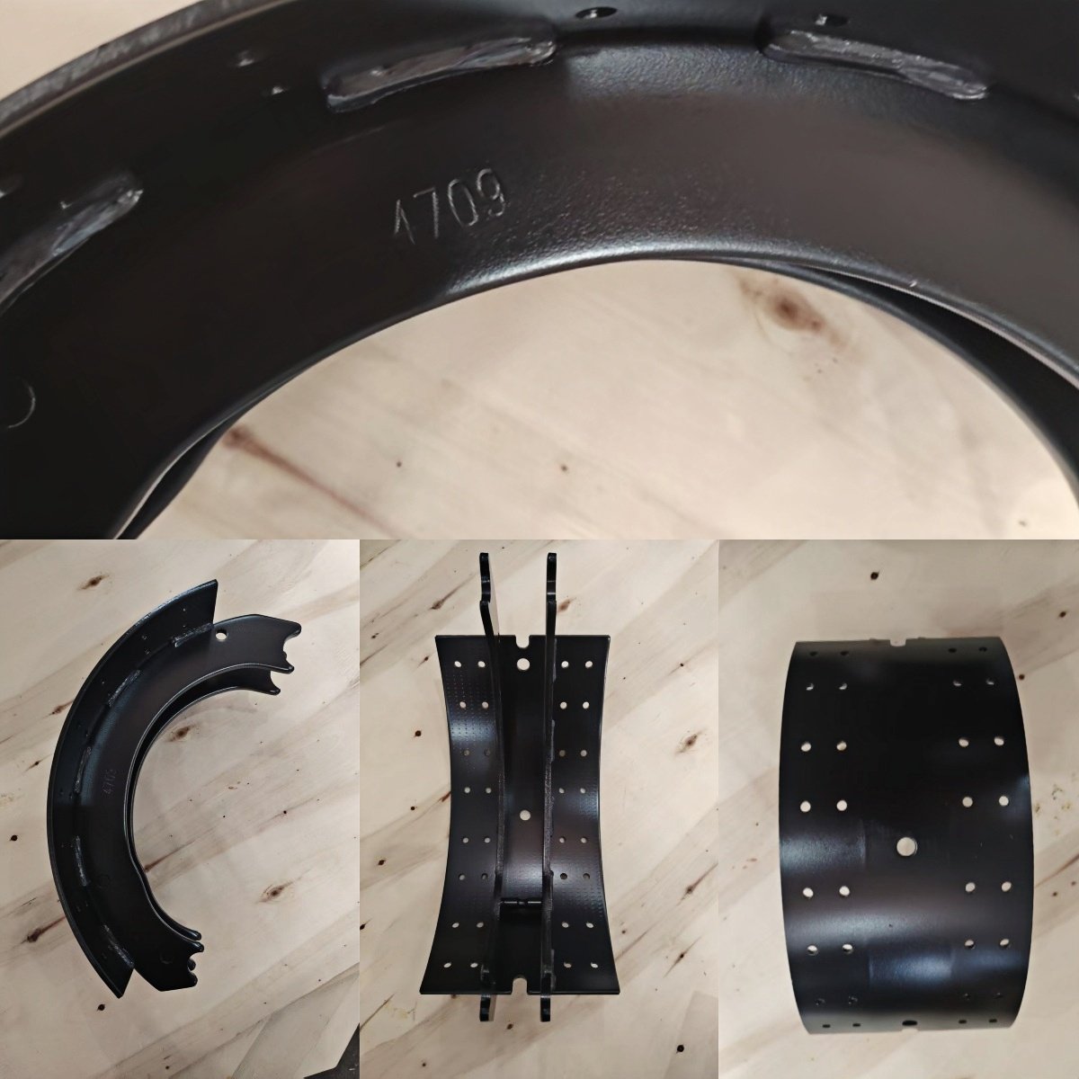 High Performance Truck Brake Shoe 4707 4709 Truck Brake Shoe Assembly With Repair Kits for FUWA American Truck Trailers