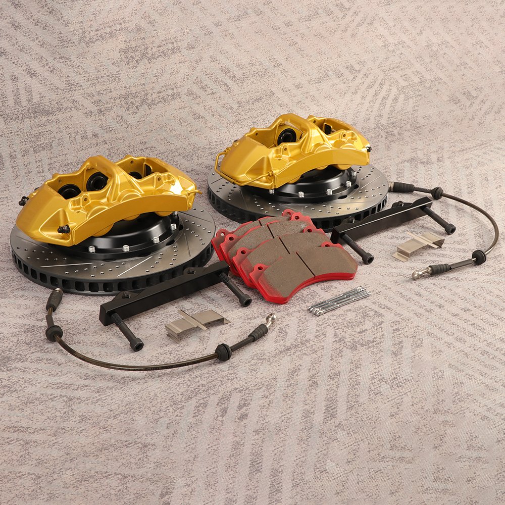 Factory Front 6 Pot 380mm Drilled and Slotted Brake Caliper Disc Kit for BMW E92 M3 20 Inch