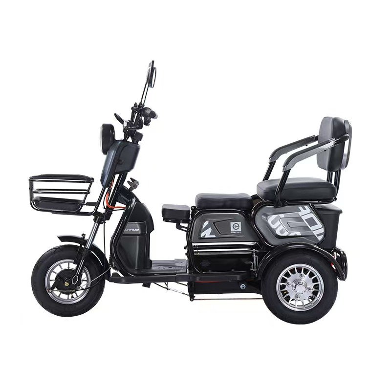 800W Electric Tricycle Household Small Scooter Three-seat Adjustable Electric Tricycle 2 Person Tricycle