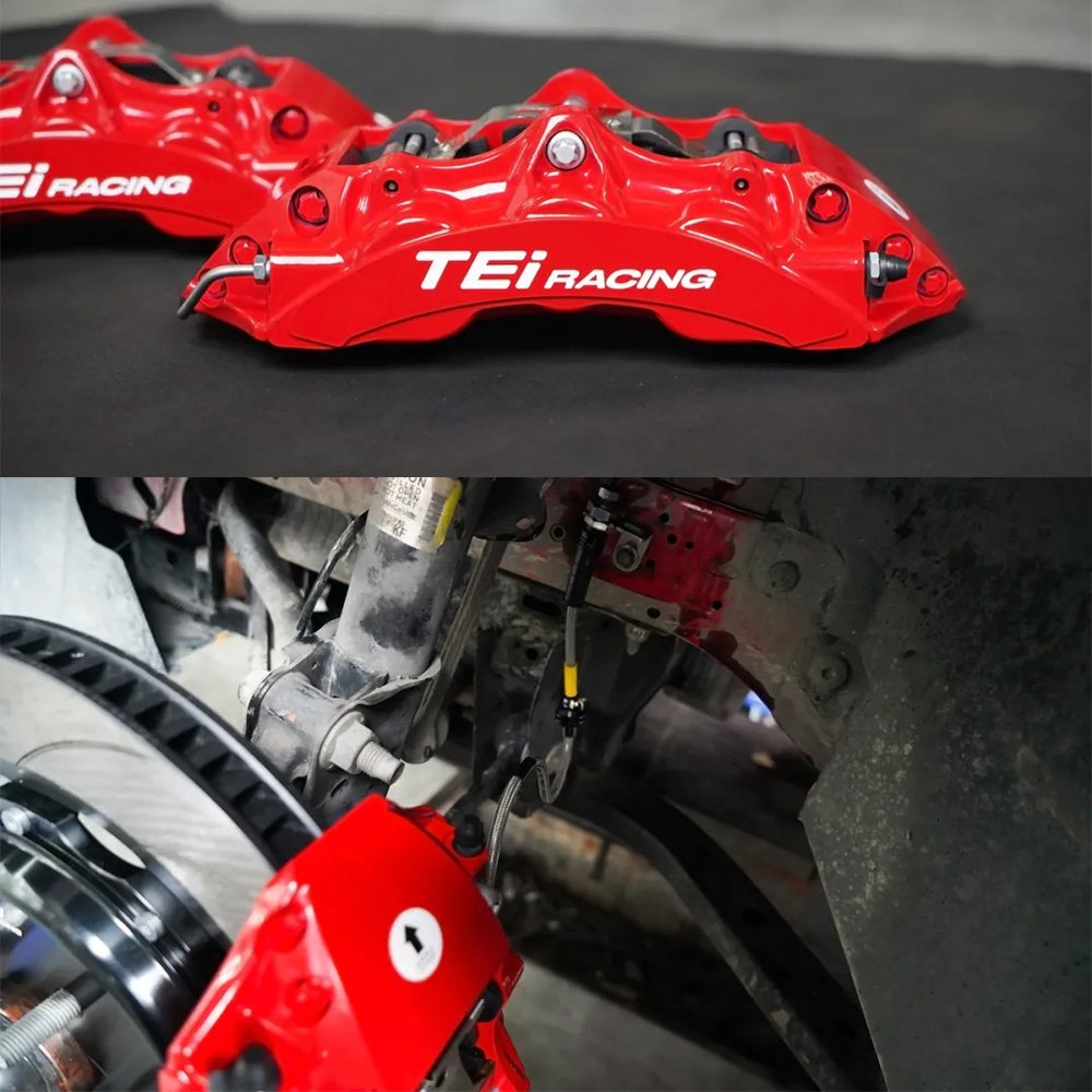 Front Big Brake Kit P60NS 6 Piston Caliper With 378*32 mm Rotor BBK Auto Brake System for Ford Mustang 19 Inch Car Rim