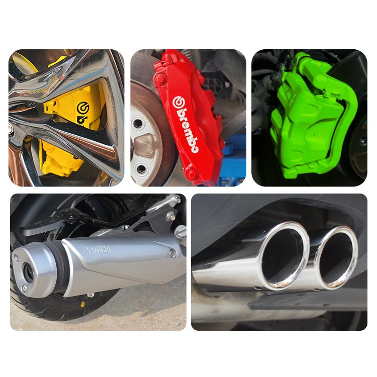 VESLEE Brand Auto Maintenance Professional Aerosol Spray Red and Blue Heat Resistant Caliper Paint