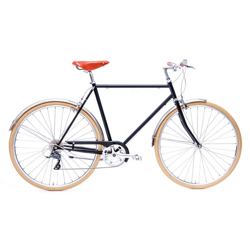 2023 Colorful 8 Speed Men's Vintage City Bicycle with 700c Alloy Bike Wheel High Quality EU Bike Parts