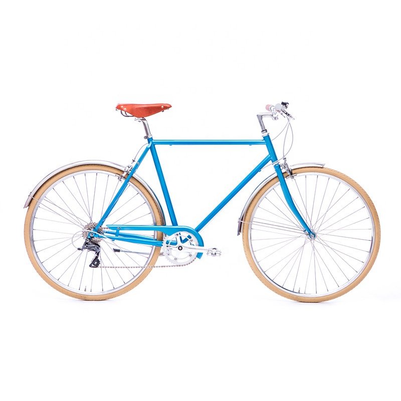 2023 Colorful 8 Speed Men's Vintage City Bicycle with 700c Alloy Bike Wheel High Quality EU Bike Parts