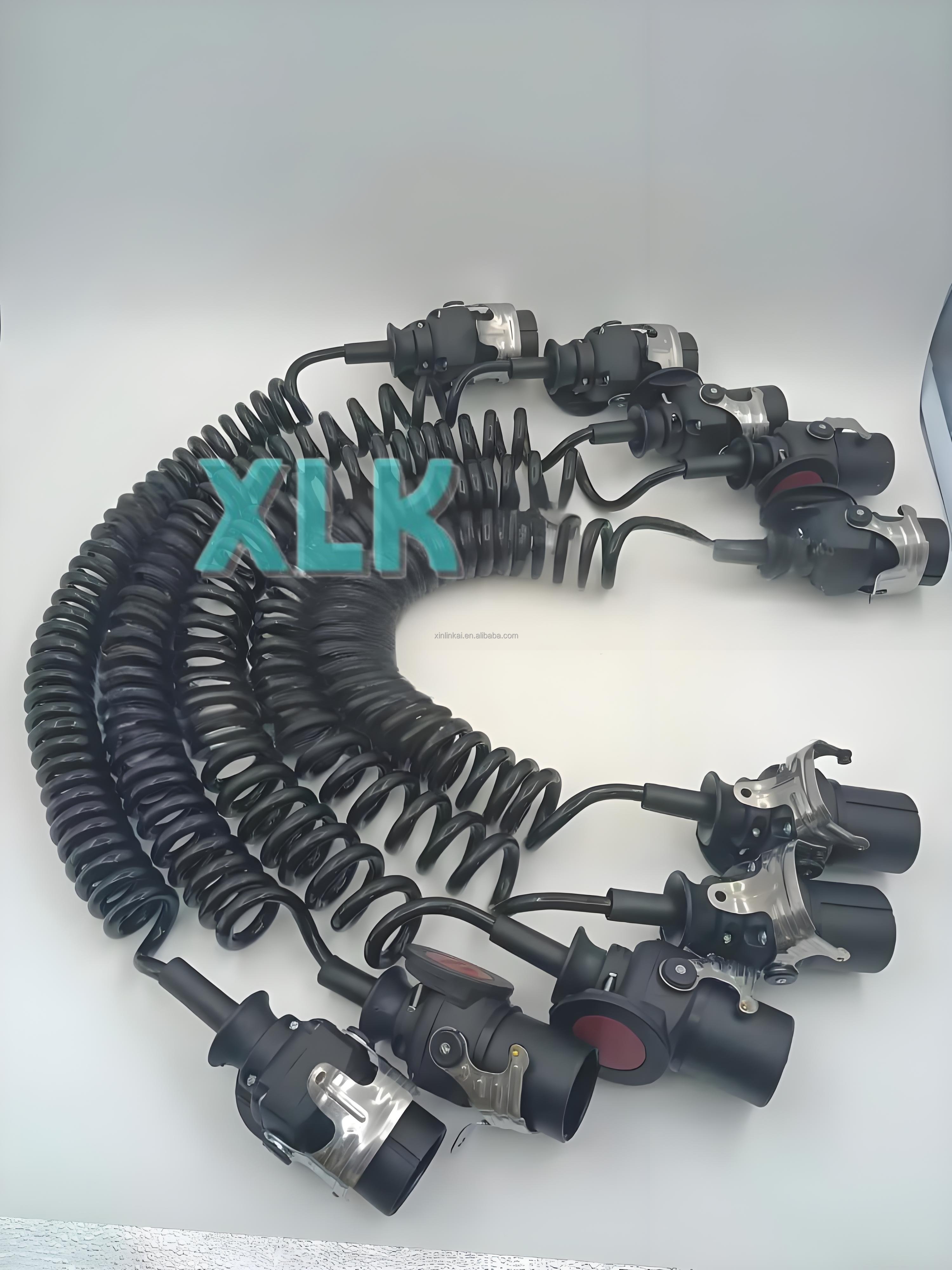Truck Trailer Use Air Hose Air Coils Nylon Air Brake Tubing Length 4.5m, 5m, 5.5m, 6m, 6.5m, 7m can customized