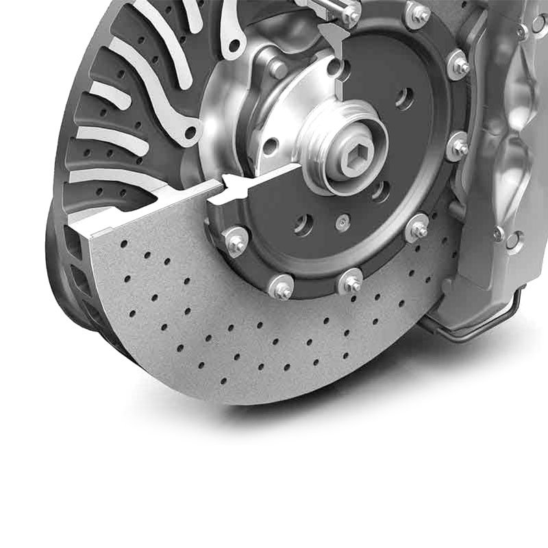 Rear 370*24mm 2-piece Brake Disc Brake Upgrade 34216878179 for bmw