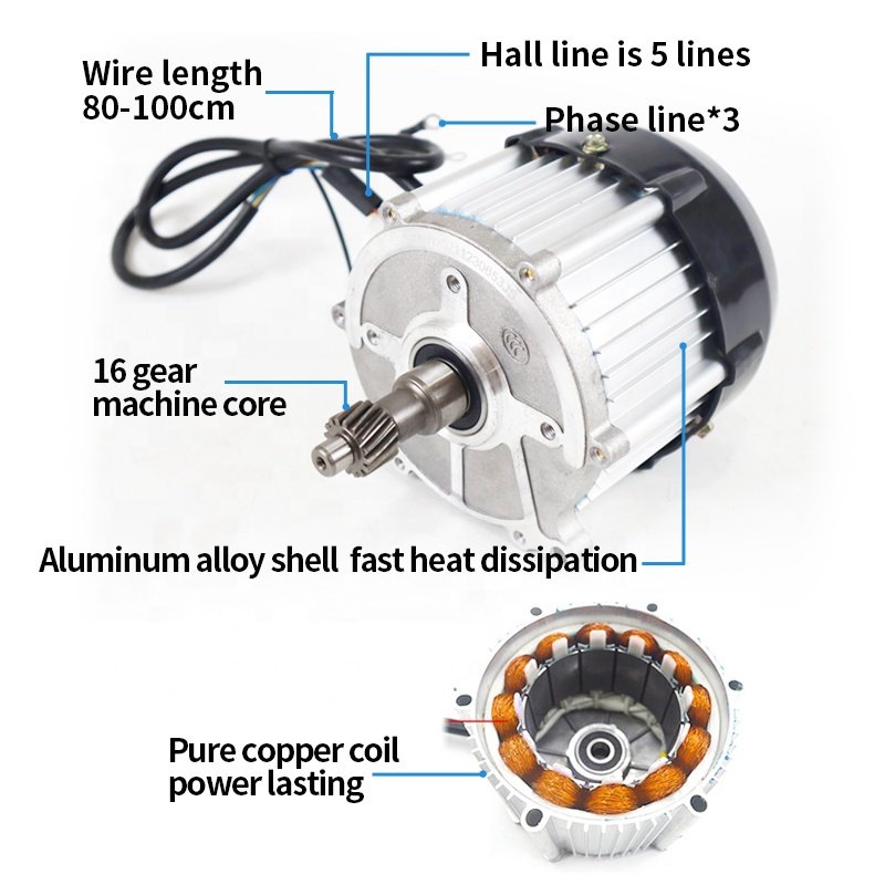 Customized Rear Axle Kit DC Brushless Motor Brake Rear Axle Assmbly with Differential Low Speed Engineering Electric Tricycle