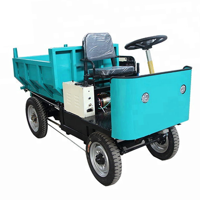 Garden Used Four Wheels Mini Dumper Trucks / Underground Mining 1 Ton Mini Electric Dumper