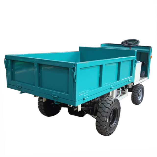 Garden Used Four Wheels Mini Dumper Trucks / Underground Mining 1 Ton Mini Electric Dumper