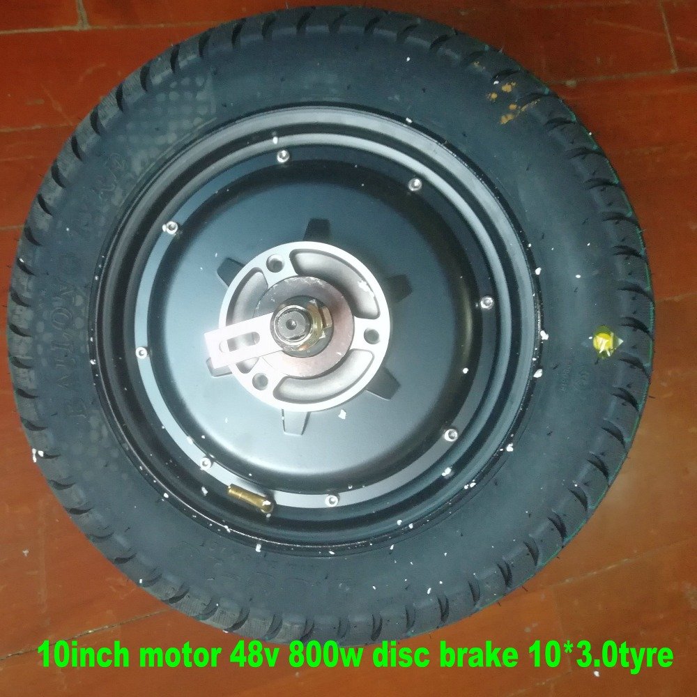 10inch BLDC Motor 48v60v72v 500w800w1000w 1500w Drum/Disc Brake With 10*3 or 10*3.5 Tyre Electric Scooter Motorcycle EBIKE Parts