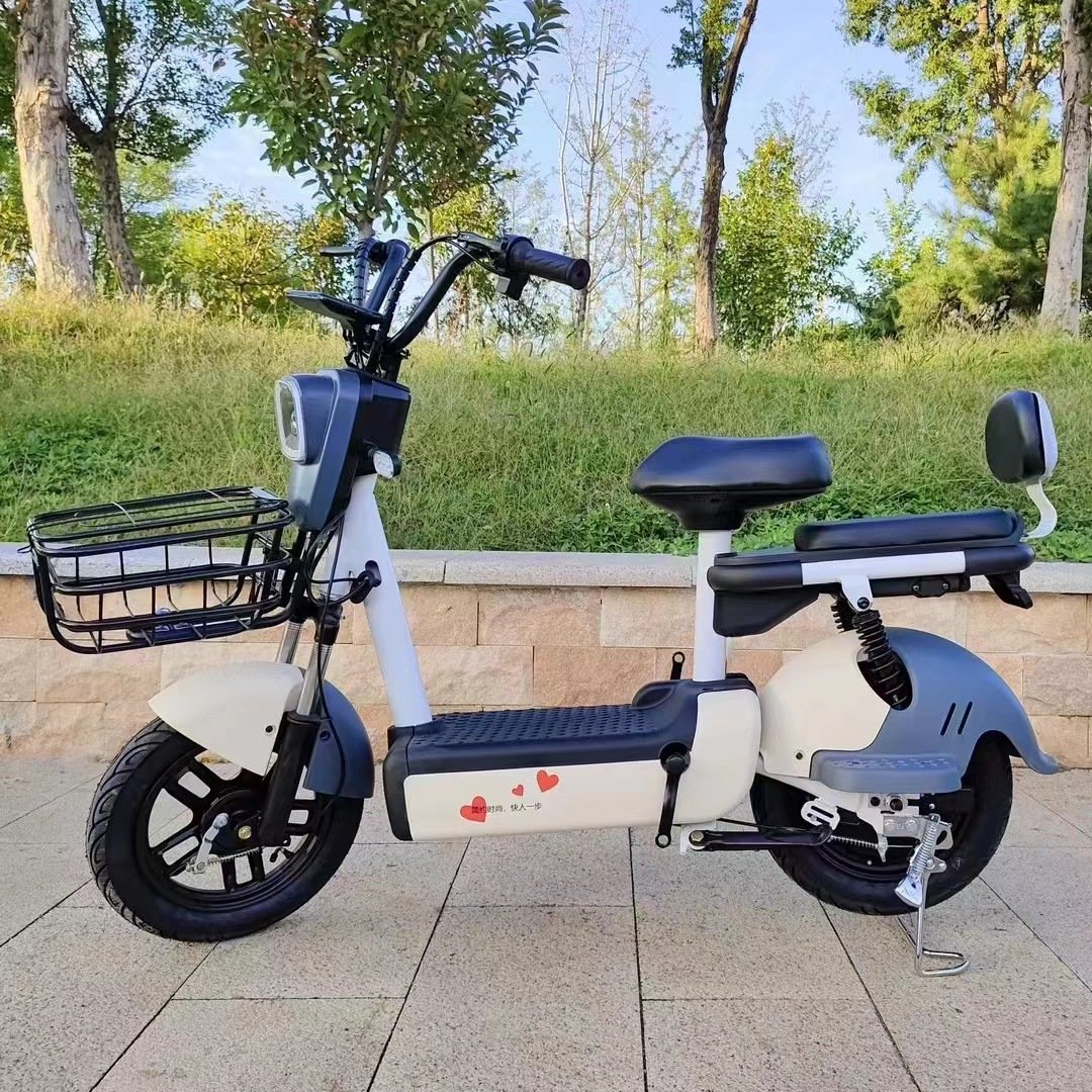 Hot Sale 48V 12AH Lead-Acid Battery Electric Moped Bike Cheap Fast Road Legal City Electric Moped With Basket