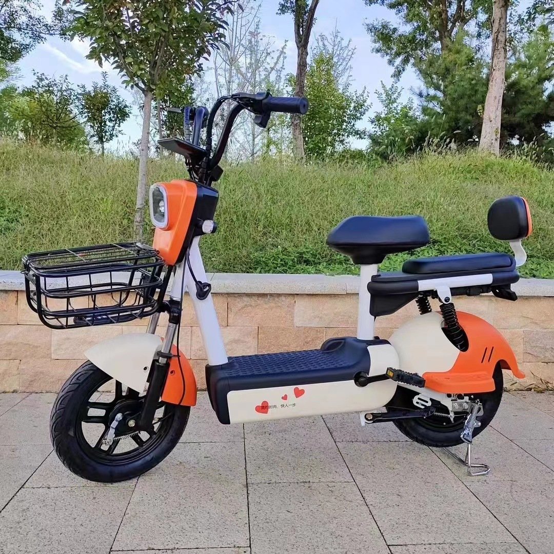 Hot Sale 48V 12AH Lead-Acid Battery Electric Moped Bike Cheap Fast Road Legal City Electric Moped With Basket