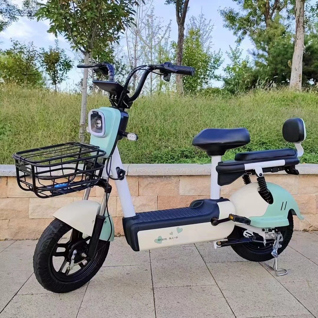 Hot Sale 48V 12AH Lead-Acid Battery Electric Moped Bike Cheap Fast Road Legal City Electric Moped With Basket