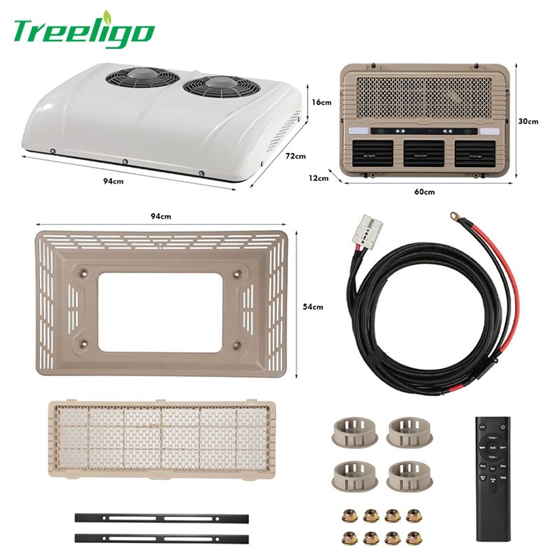 New Energy Air Conditioning System 12V 24V Electric RV Roof Top Truck Parking Air Conditioner Parking Cooler Air Conditioner