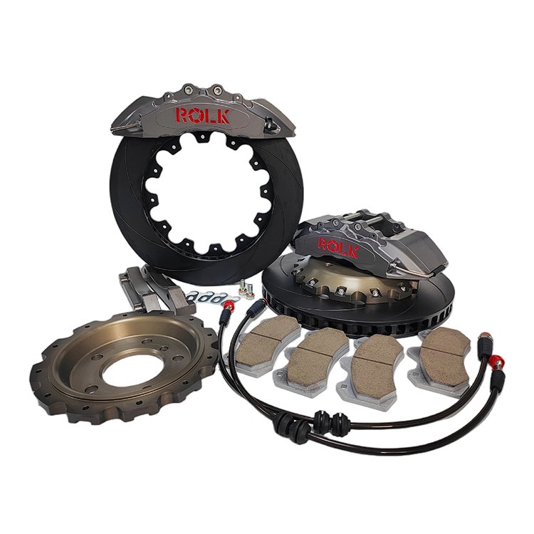 R6S 355 Professional Supply High Performance 6 Piston Brake Caliper Track Day Brakes 6 Piston Brake Kit for VW Passat