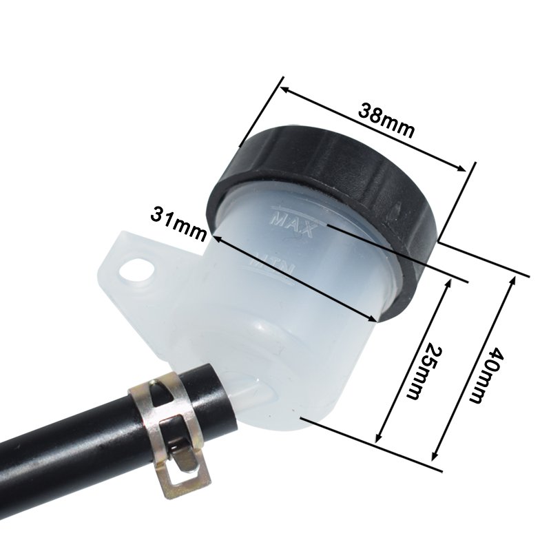 Motorcycle Rear Brake Master Cylinder Pump Hydraulic Brake Pump Refit for Kawasaki KX125 KX250 90-02 KLX250 D-Tracker