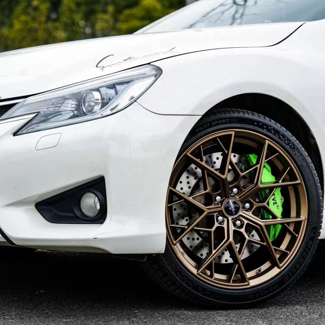 R6SS 380 Hot Selling Accept Customization 6 Piston Brake Caliper Track Day Brakes 6 Piston Brake Kit for VW Golf KIA K5 Reiz
