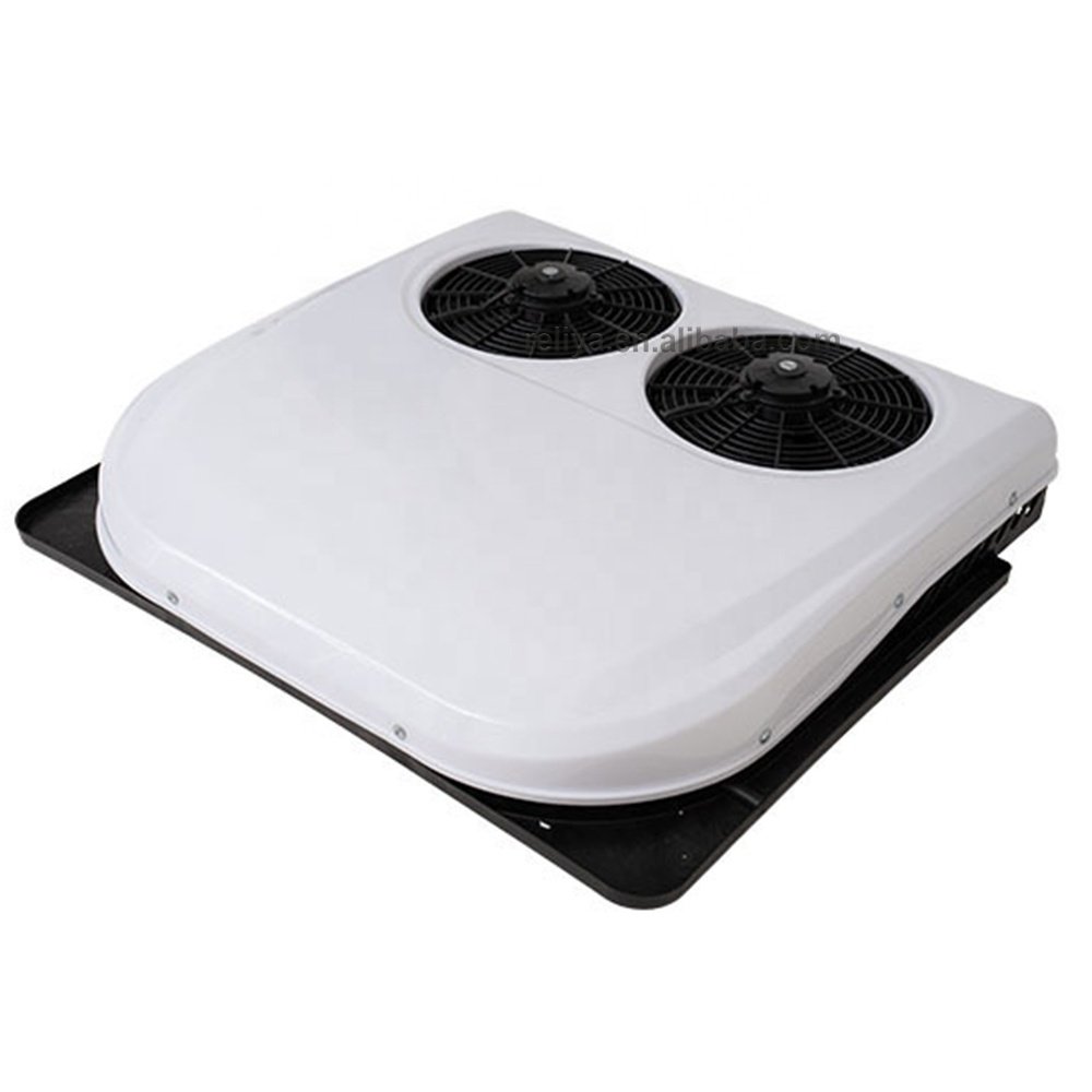 New Dual Fan Universal 12V Auto Air Conditioning 24v Parking Air Conditioner for Truck Rv Caravan Excavator