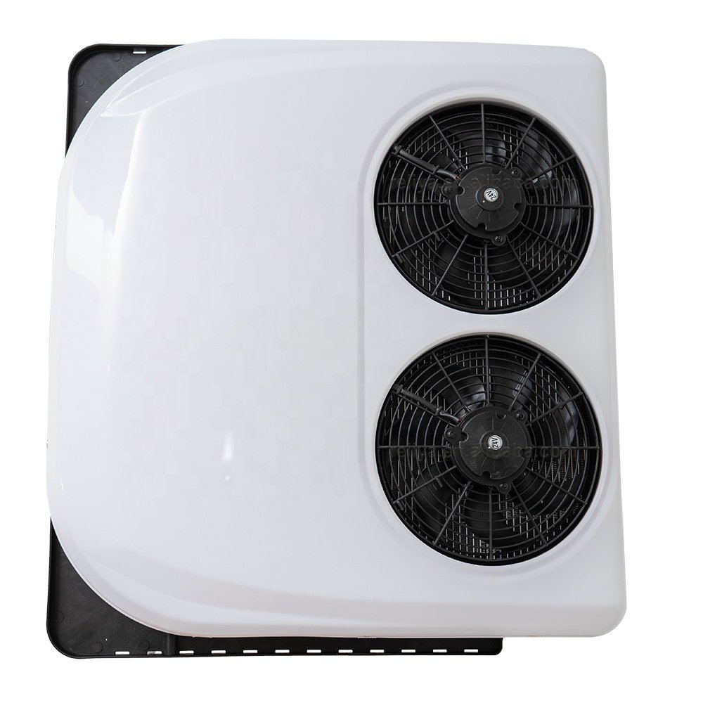 New Dual Fan Universal 12V Auto Air Conditioning 24v Parking Air Conditioner for Truck Rv Caravan Excavator