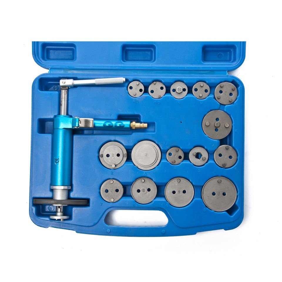 Wholesale Garage Vehicle Tools- 16PCS Universal Pneumatic air Power Car Brake Caliper Piston Wind Back Tool KIT for Workshop