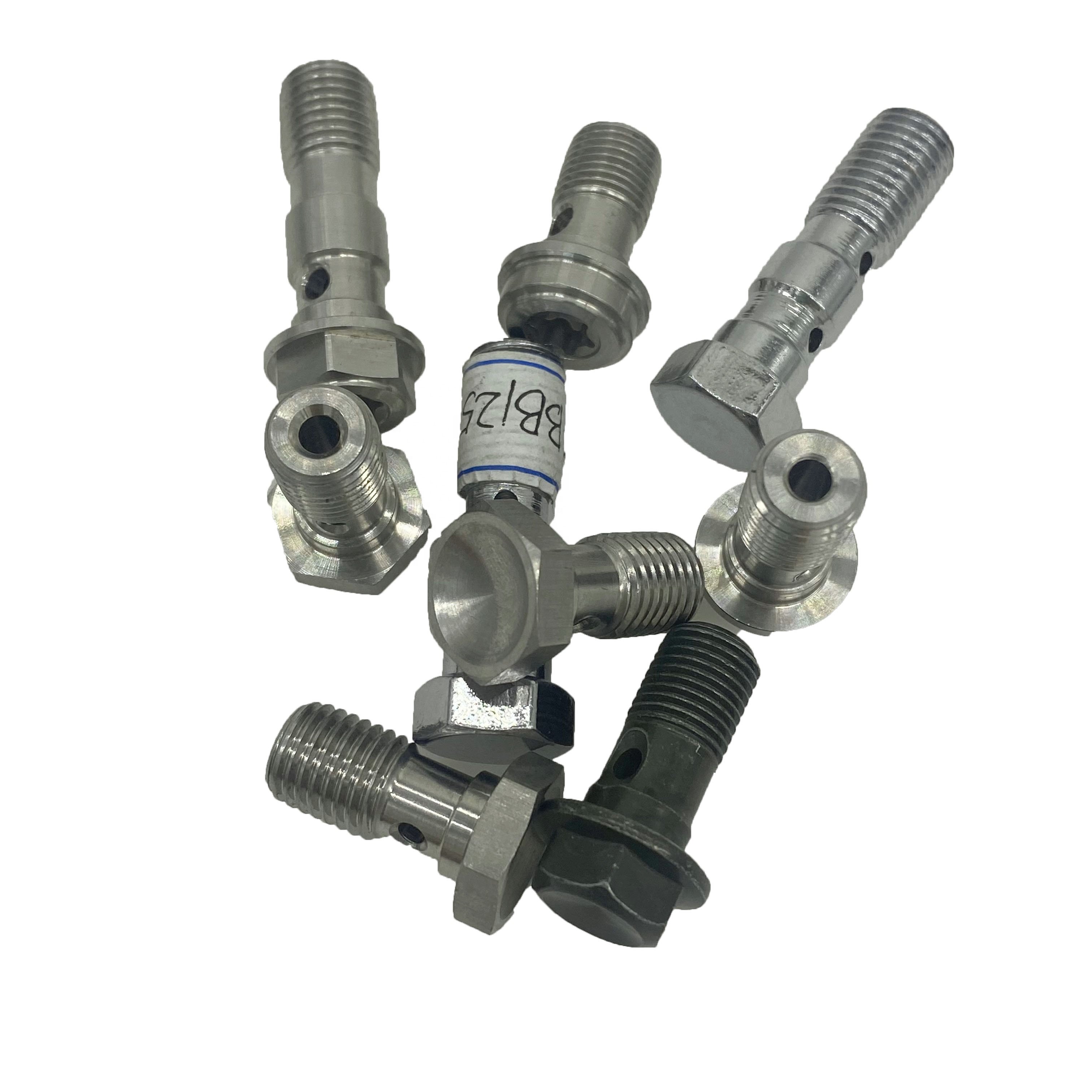 Universal Stainless Steel M10 Metric Thread Brake Line Hose Banjo Bolt Adapter