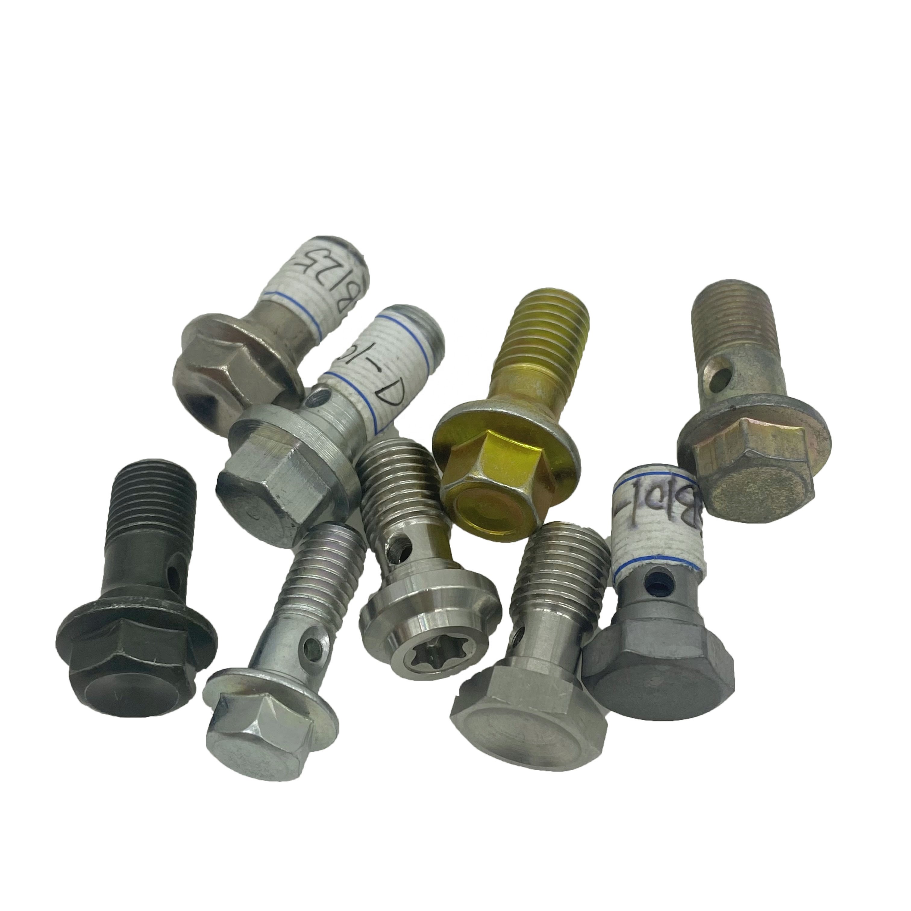 Universal Stainless Steel M10 Metric Thread Brake Line Hose Banjo Bolt Adapter