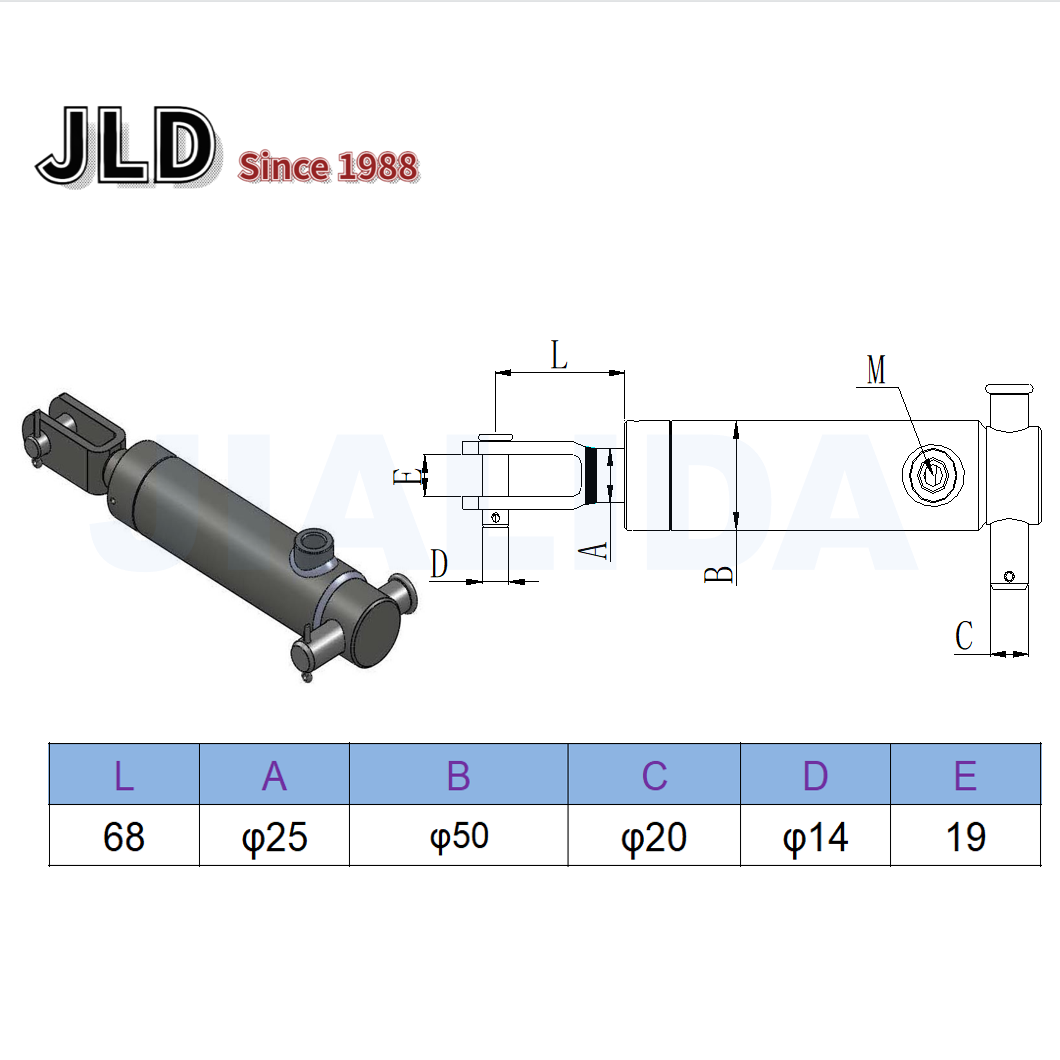 Factory Direct Sale Hydraulic Brake Chamber Cylinder for Truck Trailer Semi-trailer 25RAM-YG25075