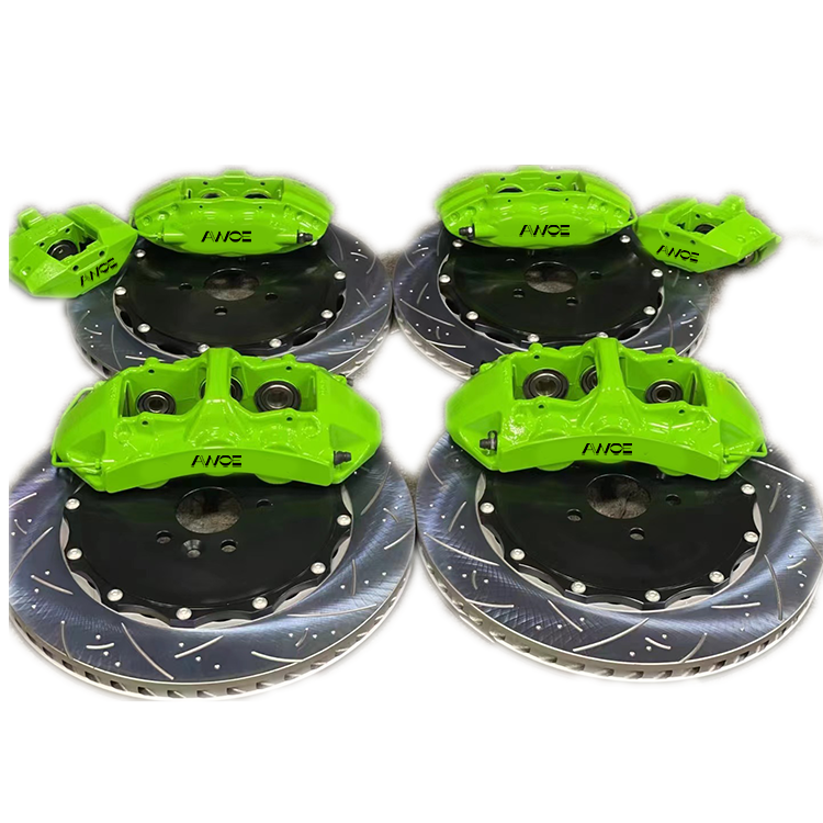 Customized Green GT6 Big 6 Pot Brake Caliper Rear Electronic Parking Kit Special Brake Disc Style for Volkswagen Touareg,