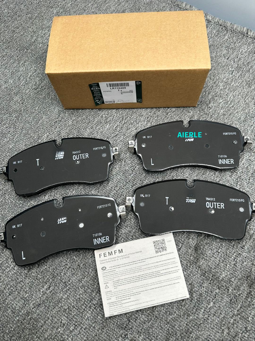 LR110409 Front Brake Pad for Land Rover Discovery 5 Range Rover Sport Vogue Auto Parts