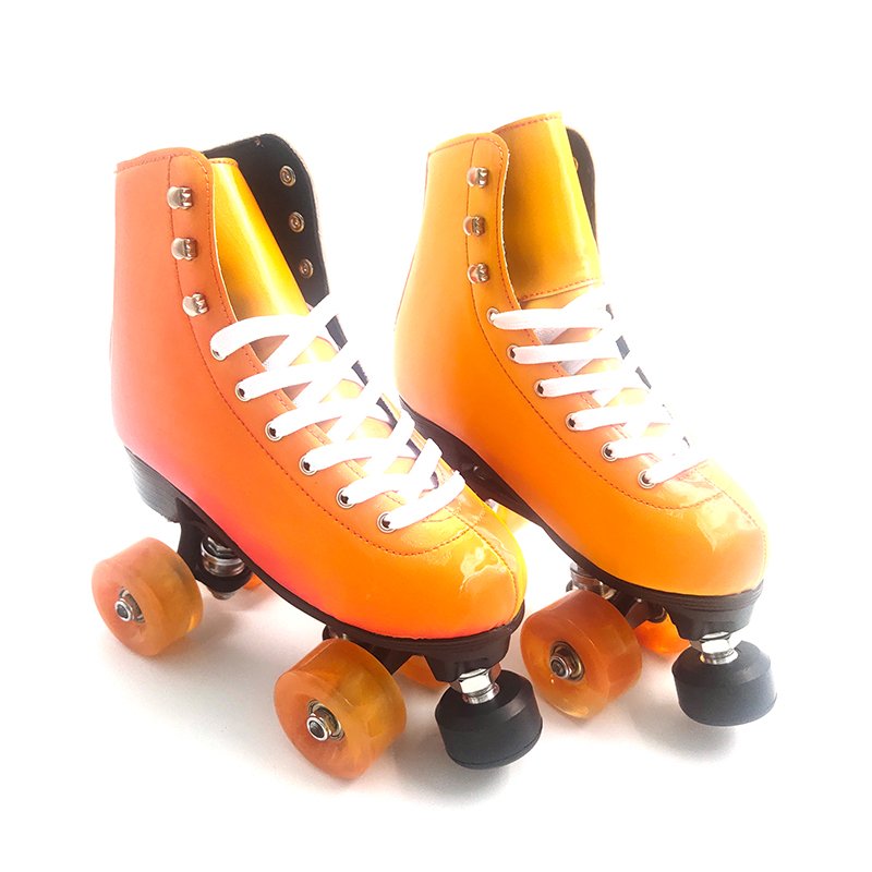 Junran OEM Customize Fashion 4 Wheels Adults Speed Roller Skating for Wholesale Roller Skate Shoes Adjustable Brake