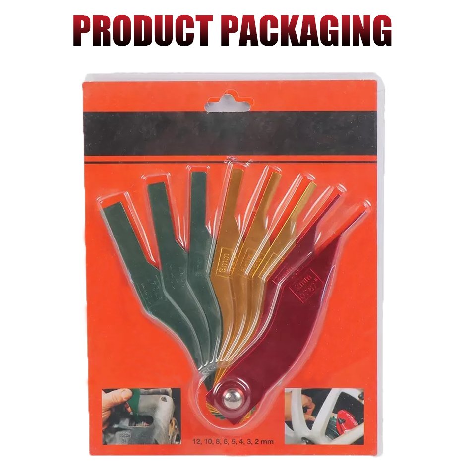 Auto Repair Tools 8PCS Brake Lining Thickness Gauge Set Disc Drum Brake Pads